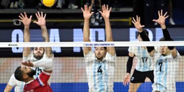 Mundial de vóley: Triunfazo de Argentina 3-2 a Francia para avanzar a octavos